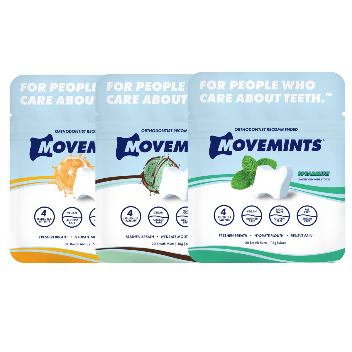 Movemints aligner mints for invisalign