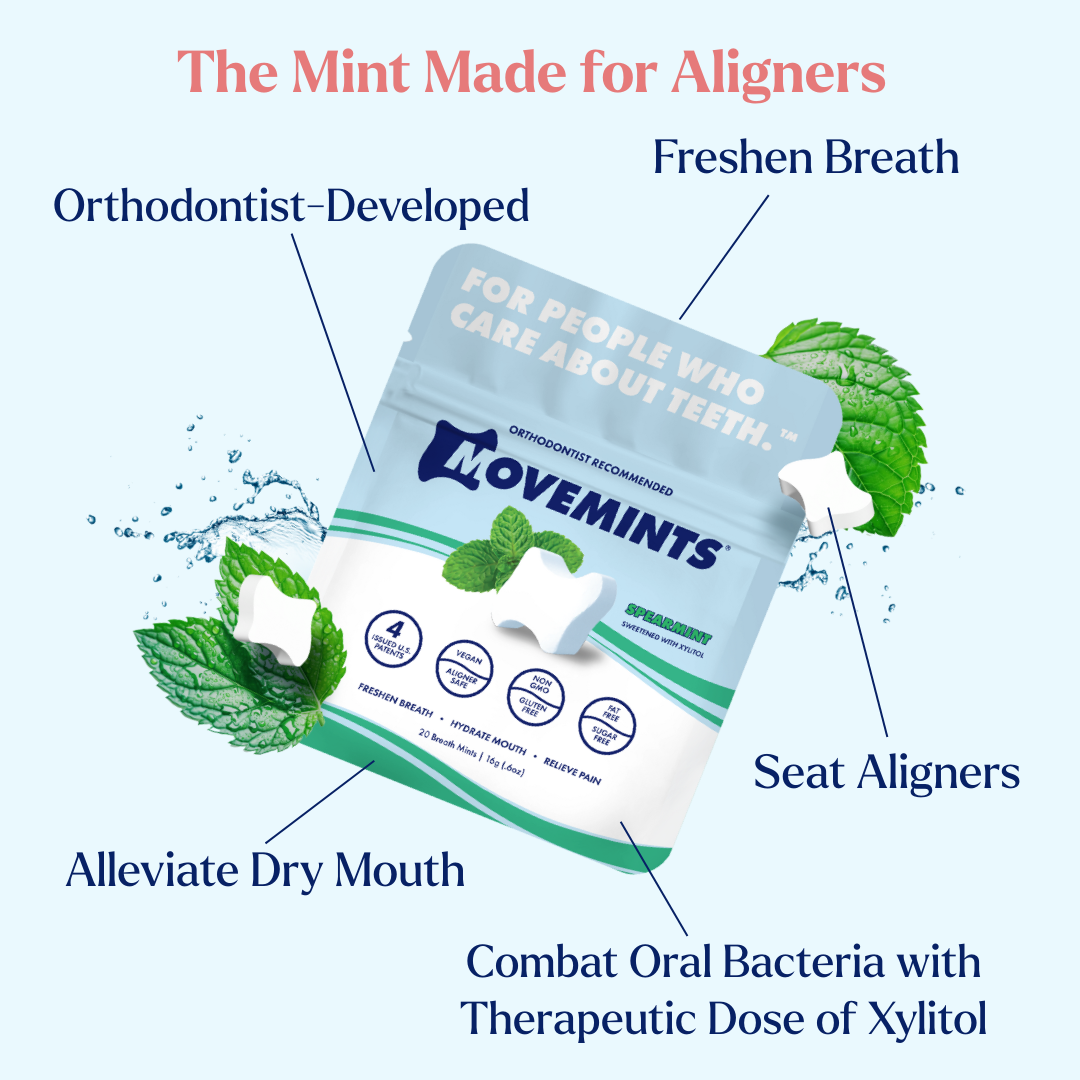 Movemints Breath Mints for Aligners | Spearmint