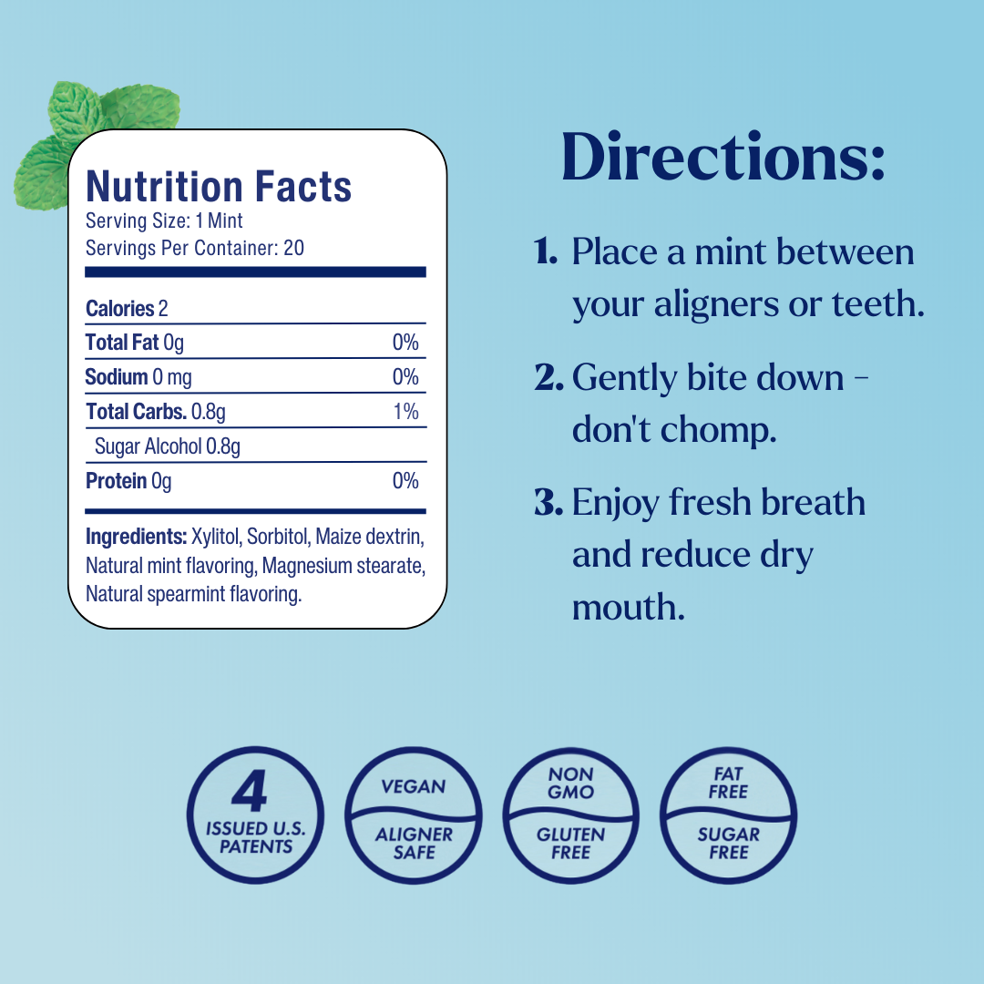 Movemints Breath Mints for Aligners | Spearmint