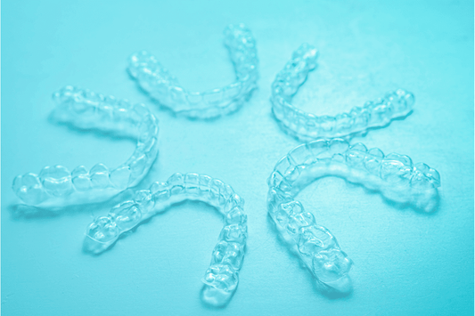 aligners blue clear five retainers