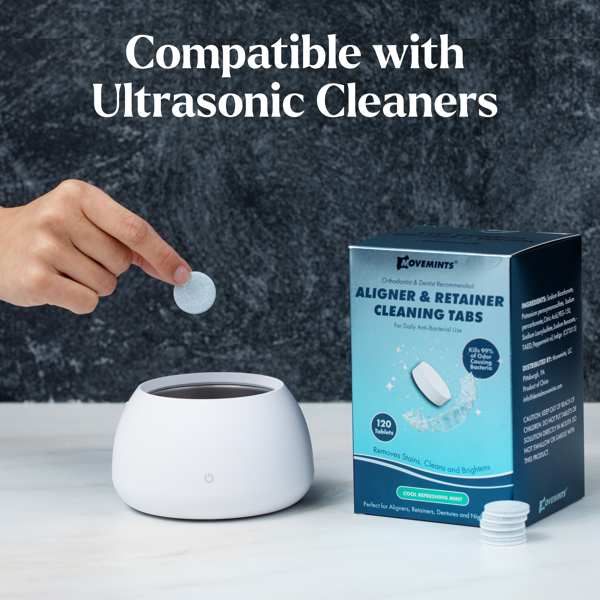 Aligner & Retainer Cleaning Tabs for Providers - Case of 34