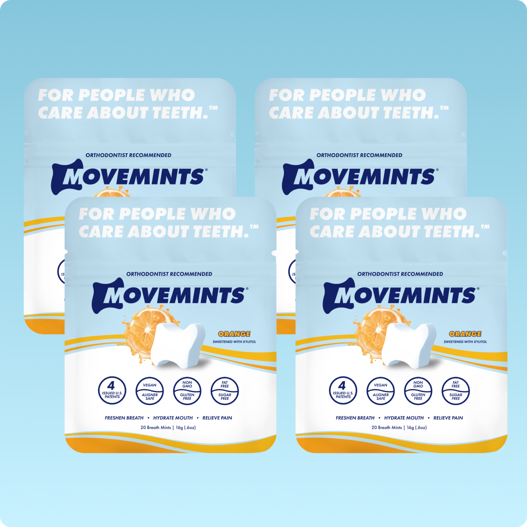 Movemints Breath Mints for Aligners | Orange