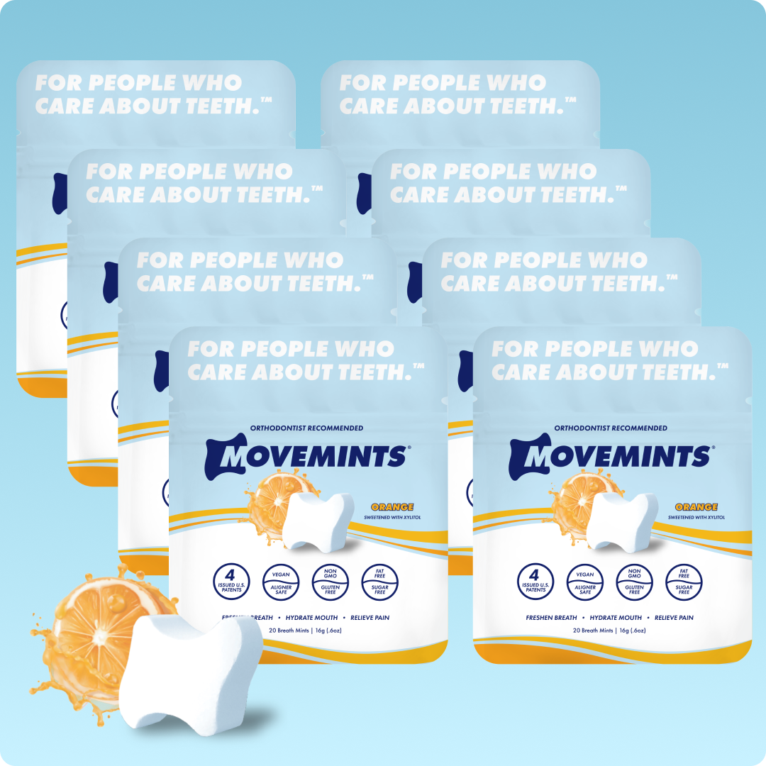 Movemints Breath Mints for Aligners | Orange