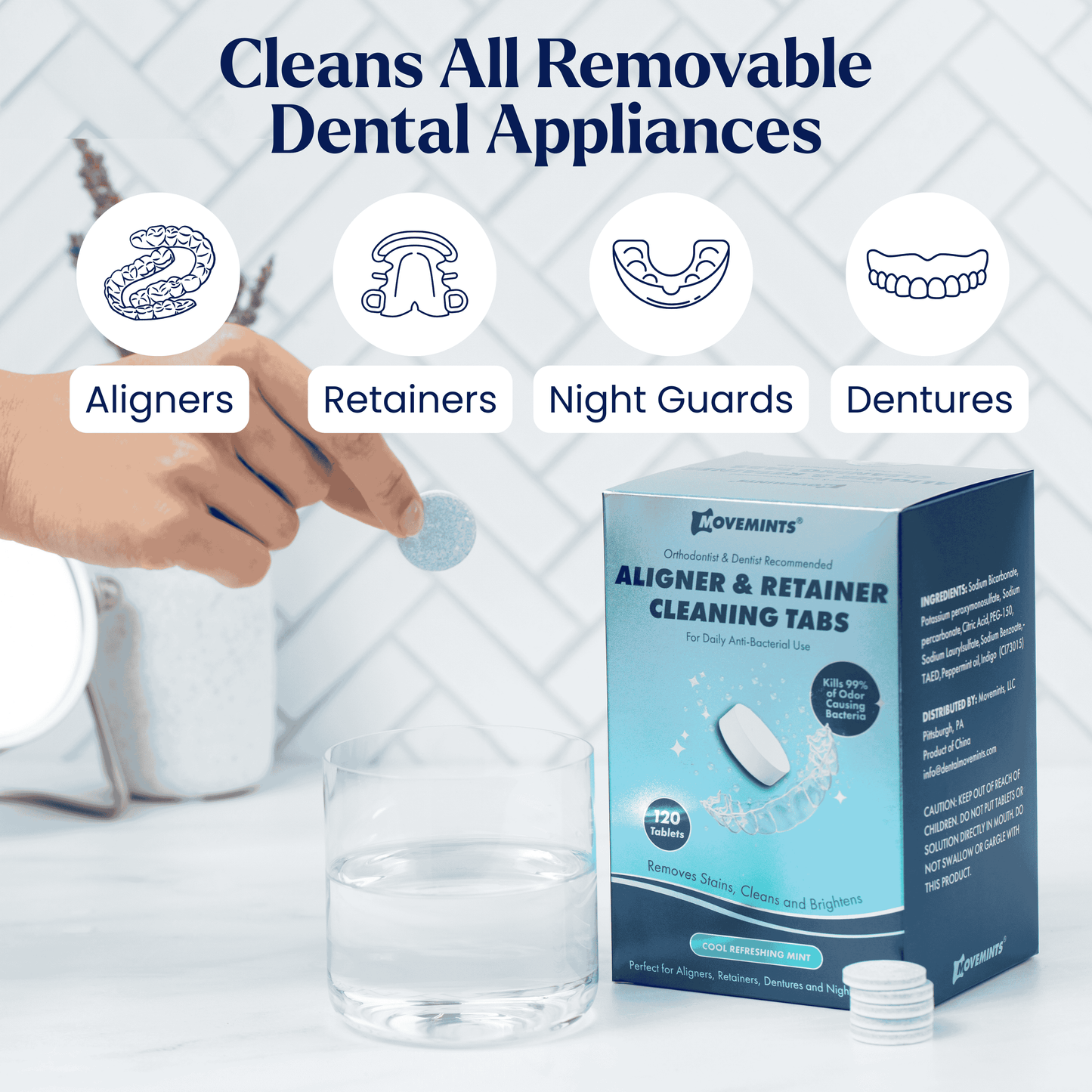 Aligner & Retainer Cleaning Tablets