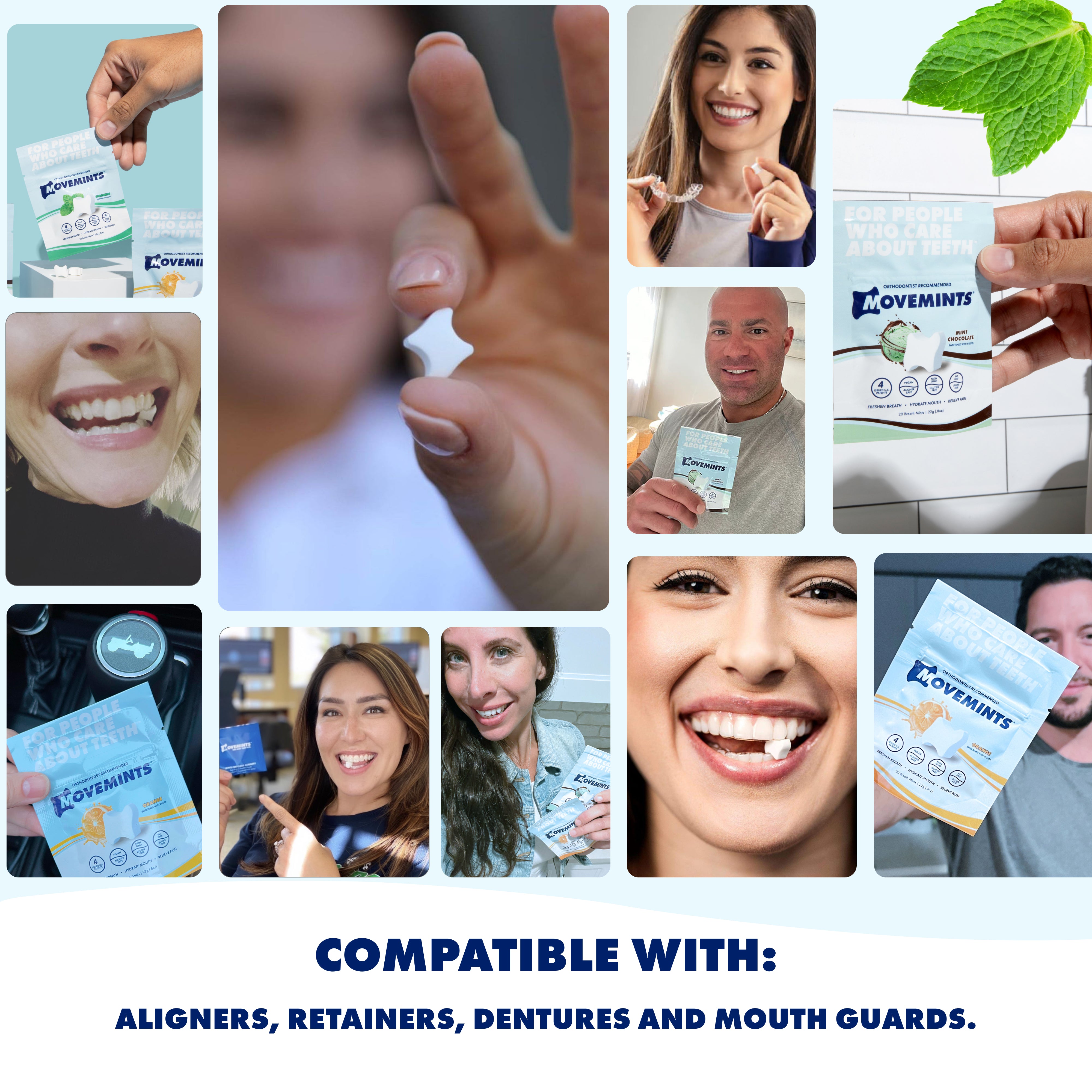 Movemints Mints Movemints Breath Mints for Aligners | Spearmint