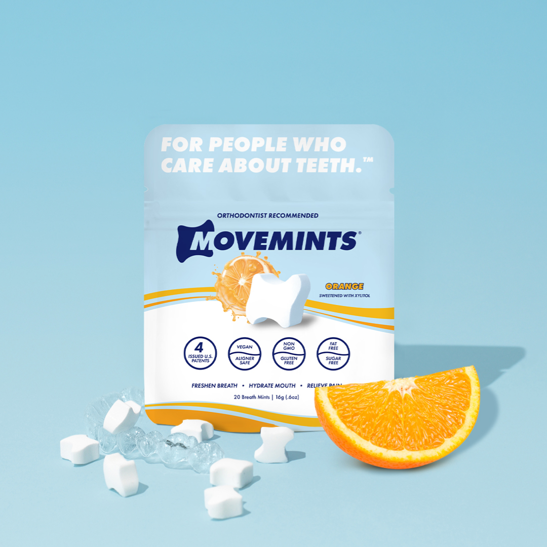 Movemints Aligner mints, orange flavor